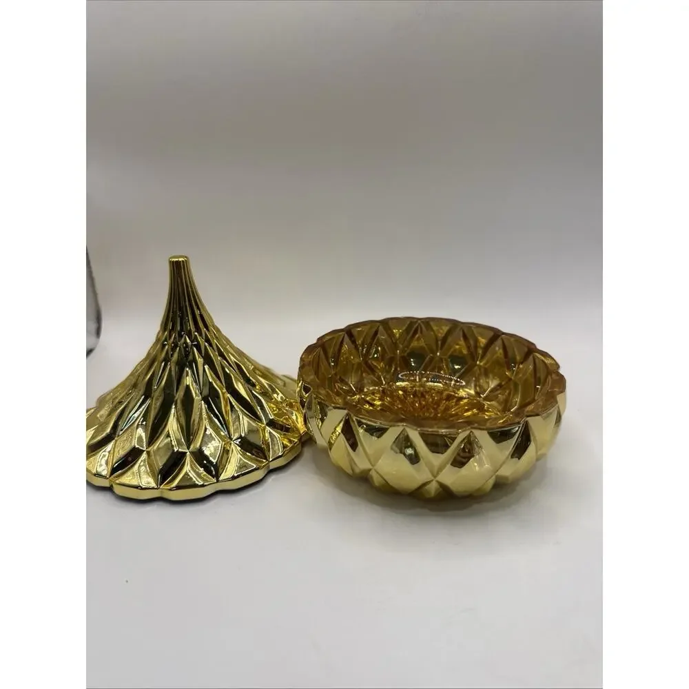 Godinger Hershey's Kisses Electroplated Candy Dish in Gold